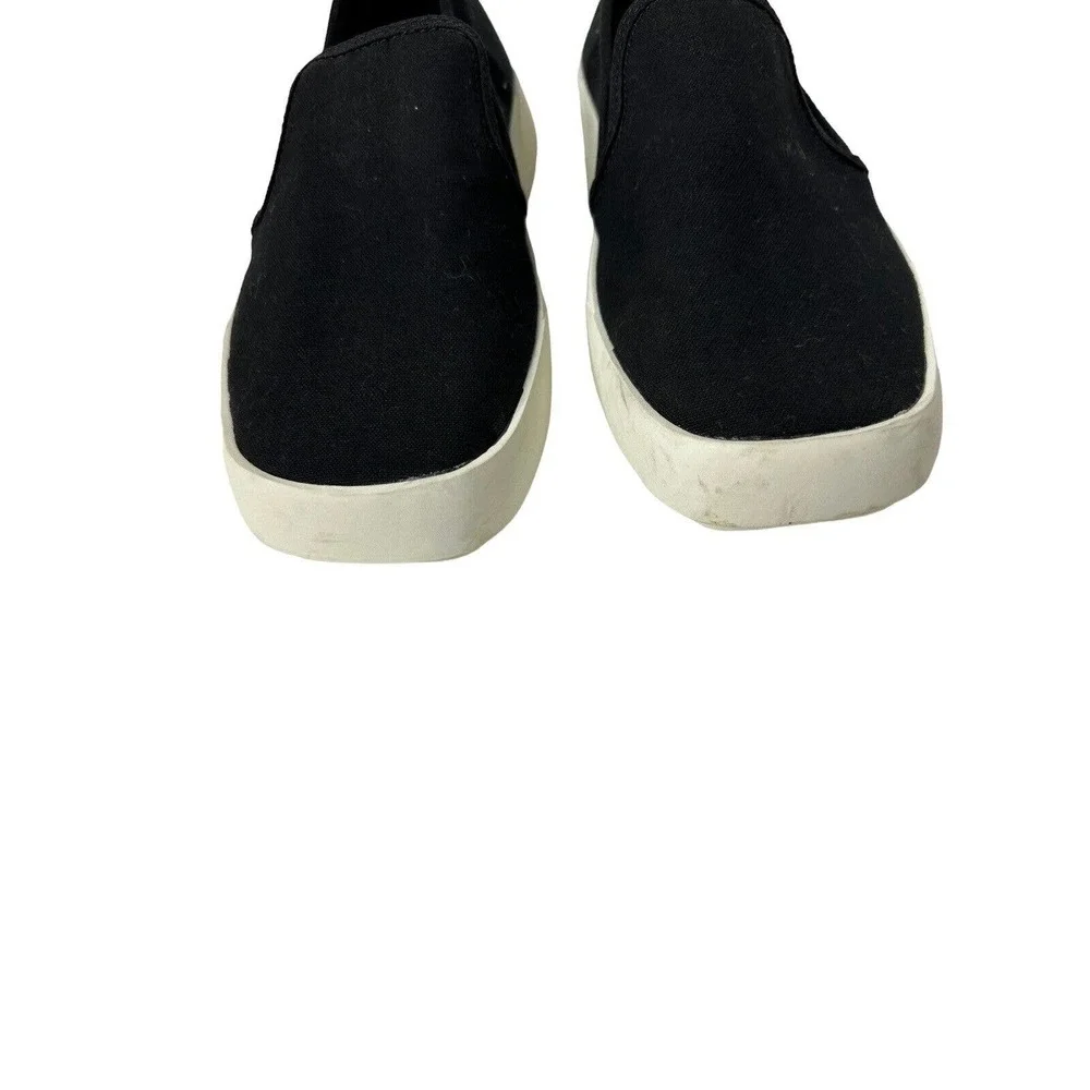 Lucky Brand Womens Gimmony Slip‎ On Sneaker 10M Casual Comfort Canvas Black